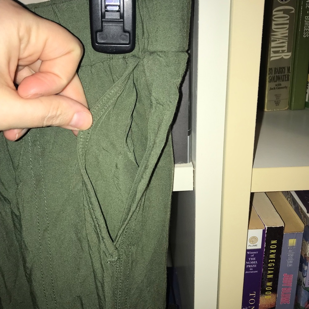 Madewell Army Green Pull On Jogger Pants - Picture 4 of 9